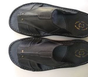 282 KLAPKI KLAPKI MĘSKIE SKÓRA NATURALNA