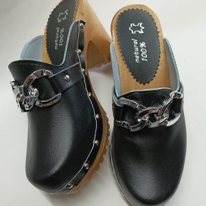 326 KLAPKI DREWNIAKI ELEGANCKIE ŁAŃCUCH  SŁUPEK