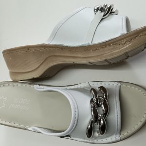 109 KLAPKI SKÓRZANE KOTURN SKÓRA NATURALNA